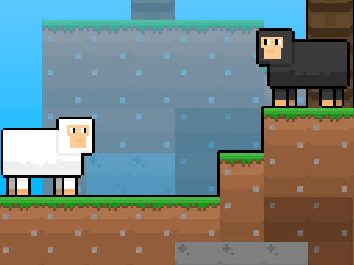 Play Cute Sheep SkyBlock