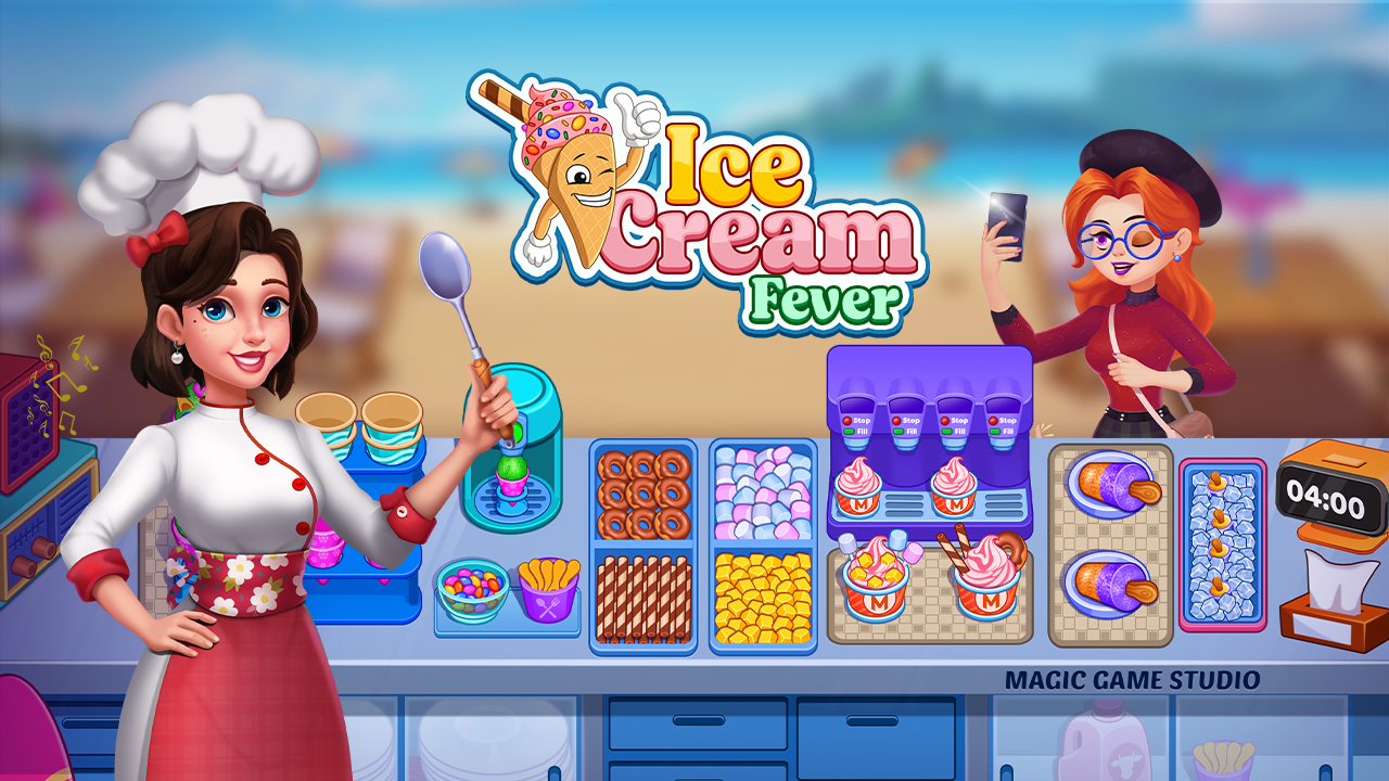 【Ice Cream Fever Cooking Game】ゲームをプレイする