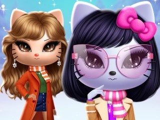 Kitty Squad Winter Dress Upをプレイする