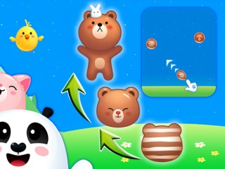 バブルゲーム【Animal Merge: Bubble Shooter】ゲームのサムネイル画像