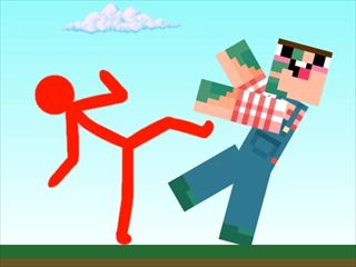 Play Red Stickman vs Craftmans Thumbnail