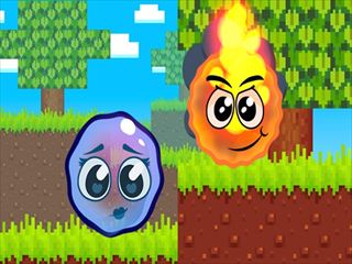 Agility Casual [Fire Ball and Water Ball: Parkour Love Balls] Games Thumbnail