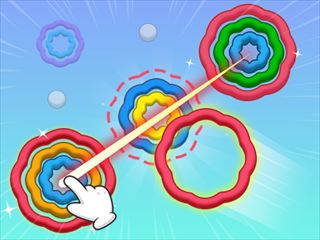 [Color Ring Sorting Match] 無料オンラインゲーム