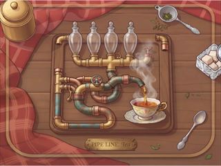 [Pipe Line Puzzle: Tea] 無料オンラインゲーム