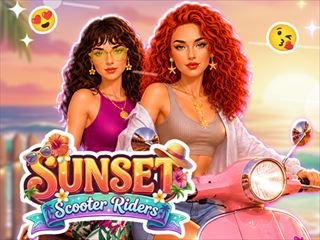 [Besties Sunset Scooter Rider] free online games