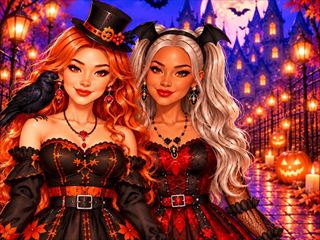 [Besties Halloween Fashionista] free online games