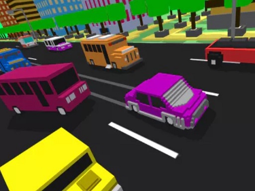 レースゲーム【Blocky Highway Racing 2019】ゲームのサムネイル画像