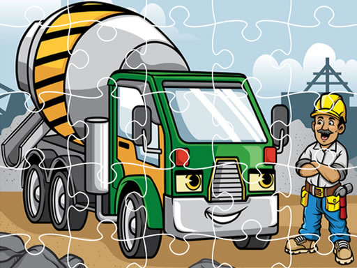 Play Construction Trucks Jigsaw Thumbnail