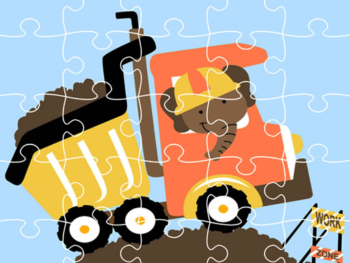 Play Dumper Trucks Jigsaw Thumbnail