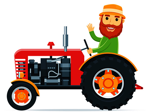 パズルゲーム【Cartoon Farm Traktors】ゲームのサムネイル画像