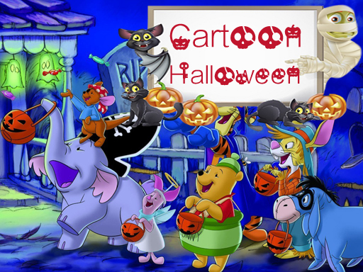Play Cartoon Halloween Slide Puzzle Thumbnail