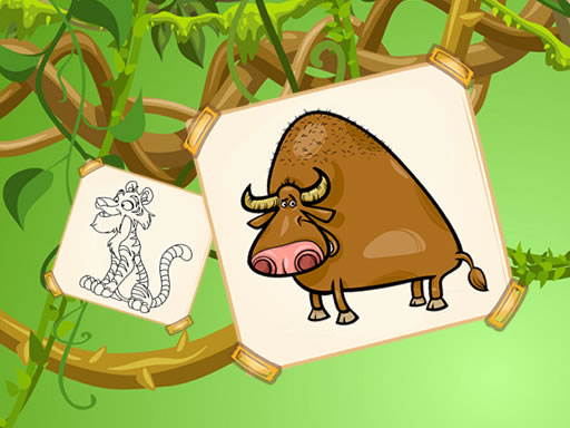 【Funky Animals Coloring】ゲームをプレイする