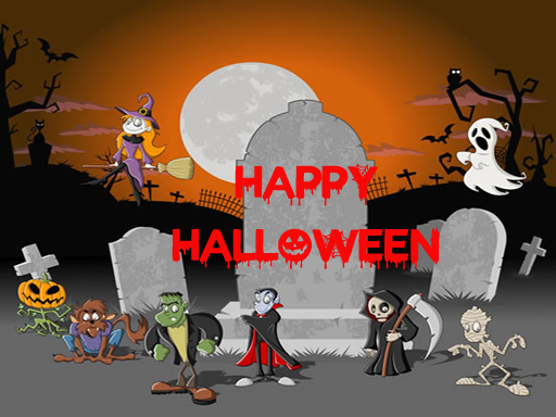パズルゲーム【Happy Halloween Slide】ゲームのサムネイル画像