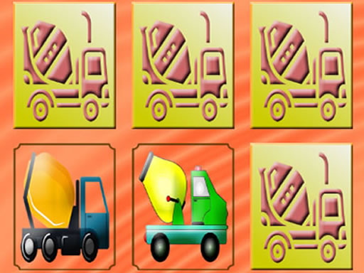 Play Mixer Trucks Memory Thumbnail