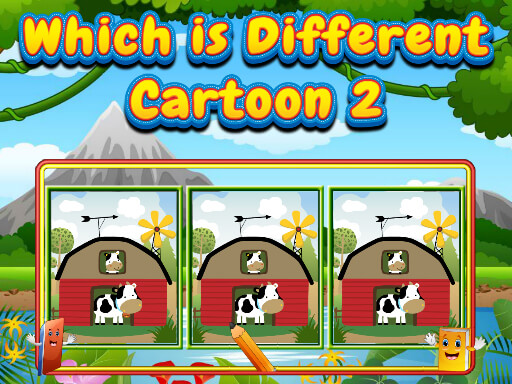 【Which Is Different Cartoon 2】ゲームをプレイする