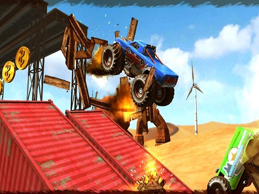 【Monster Truck Impossible Track Plane Simulator】ゲームをプレイする
