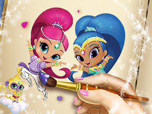 【Shimmer and Shine Coloring Book】ゲームをプレイする
