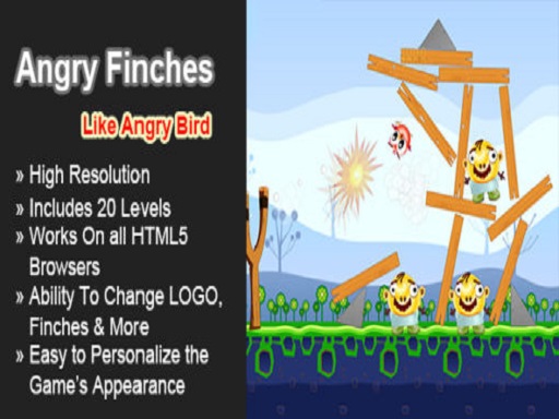 【Angry Finches Funny Physic Game for Kids】ゲームをプレイする