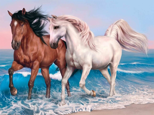 Play Animals Jigsaw Puzzle Horses