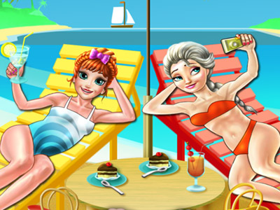 【Elsa and Anna Beach Selfie】ゲームをプレイする