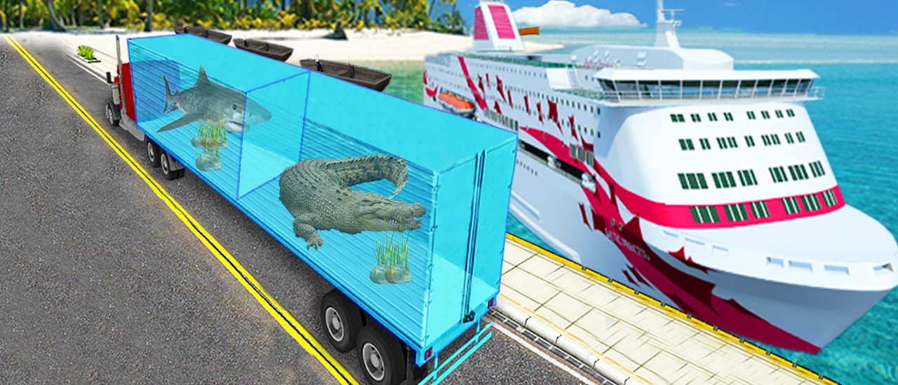 Play Sea Animal Cargo Truck Thumbnail