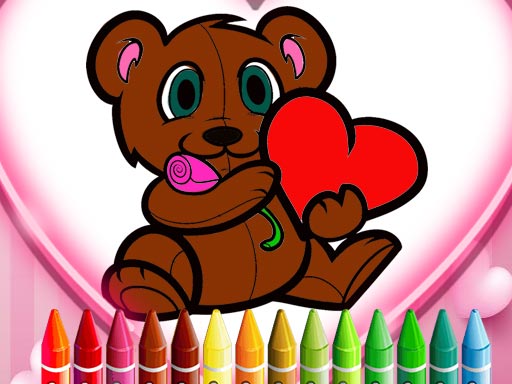Play Animals Valentine Coloring Thumbnail