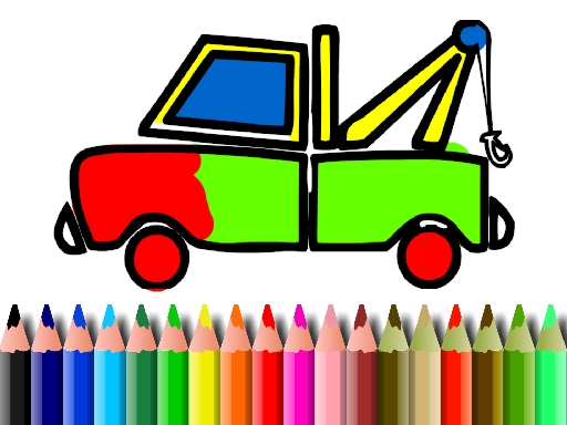 Play BTS Truck Coloring Thumbnail