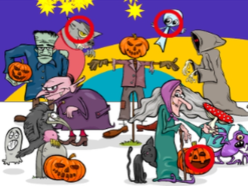 【Find 5 Differences Halloween】ゲームをプレイする
