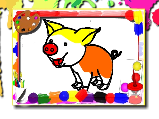 Play Pigs Coloring Book Thumbnail