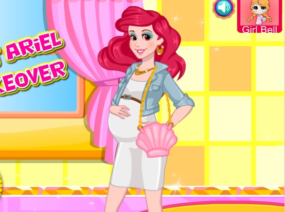 世話ゲーム【Pregnant Ariel Real Makeover】ゲームのサムネイル画像