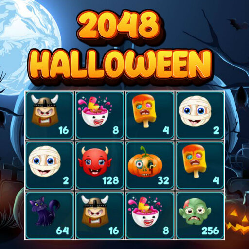 【2048 Halloween】ゲームをプレイする