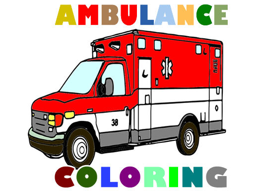 Play Ambulance Trucks Coloring Pages Thumbnail