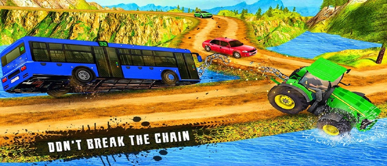 Play Chained Tractor Towing Rescue