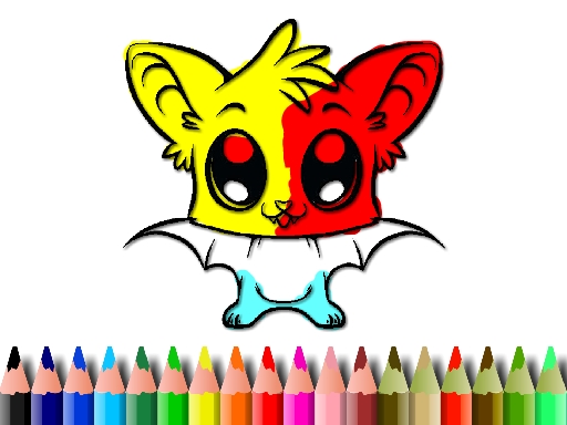 Play Cute Bat Coloring Book Thumbnail