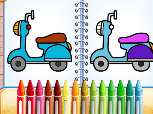 Play Cute Bike Coloring Book Thumbnail