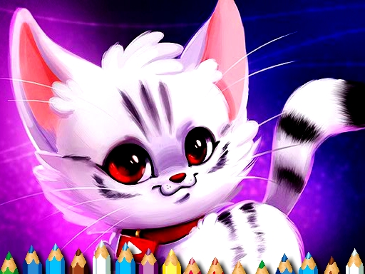 Play Cute Kitty Coloring Thumbnail
