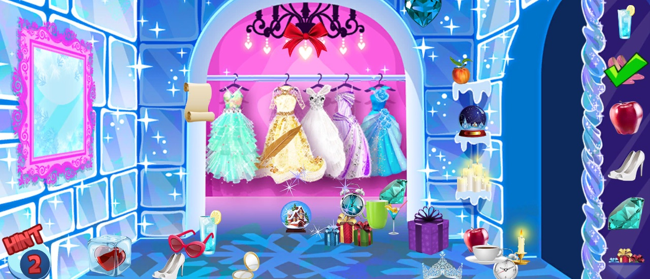 Play Ice Princess Hidden Objects Thumbnail
