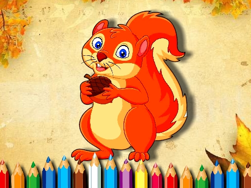 【Squirrel Coloring Book】ゲームをプレイする