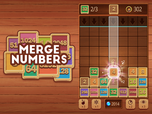 【Merge Numbers Wooden edition】ゲームをプレイする
