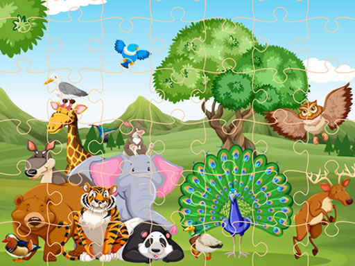 ジグソーパズルゲーム【Wild Animals Jigsaw】ゲームのサムネイル画像