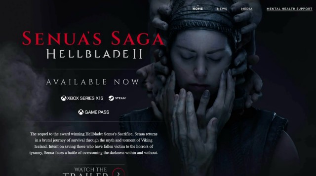 アクションアドベンチャー『Senua's Saga: Hellblade 2』海外公式サイトにおいて壁紙とSNSヘッダー、カバー画像が公開中