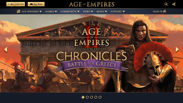 RTS『Age of Empires』海外公式サイトにおいてAge of Empiresシリーズの各種PC壁紙とスマートフォン壁紙が公開中