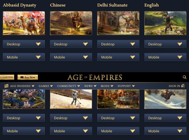 『Age of Empires』PC壁紙とスマートフォン壁紙